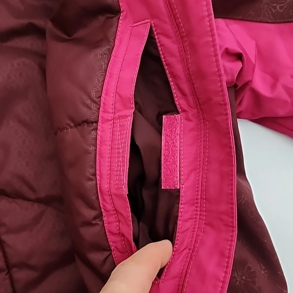 COLUMBIA Women's Omni-Shield Hooded Winter Zip Up Pink Brown Jacket Size Medium - Picture 7 of 16